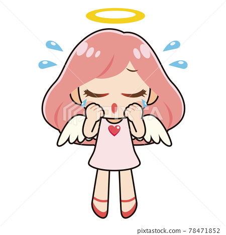 Crying Angel Stock Illustration 78471852 PIXTA Clip Art Library