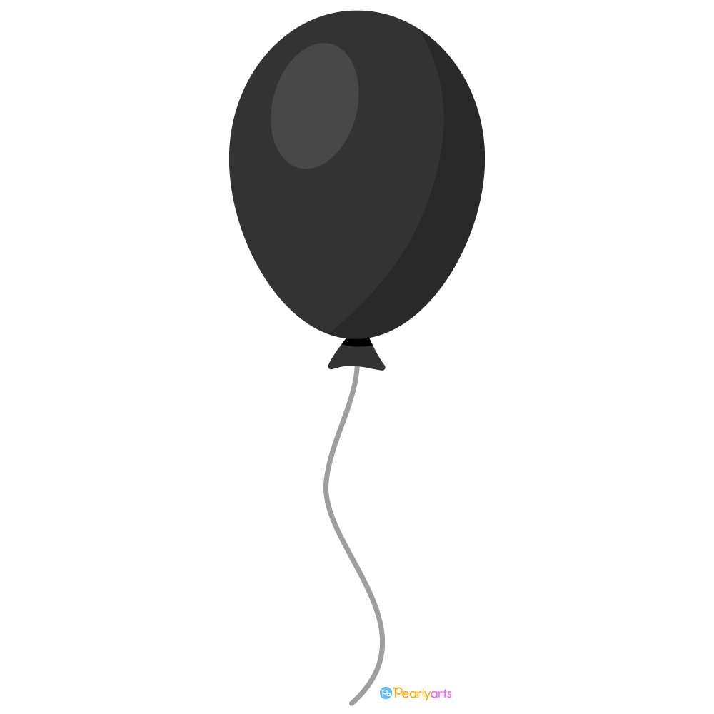 FREE Black Balloon Clipart Royalty Free Pearly Arts Clip Art Library