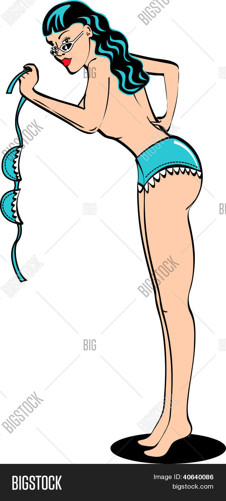 Bikini Girl Cartoon Royalty Free Images Stock Photos Clip