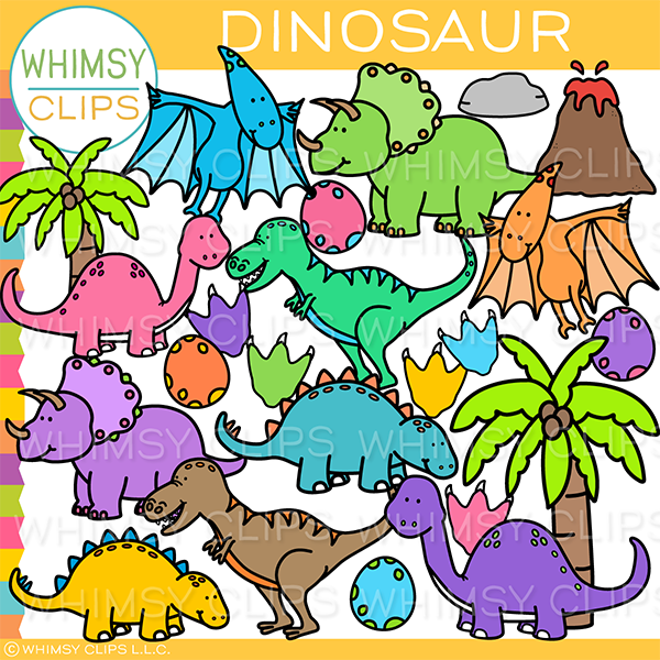 Free Vector Cute Coloring Book With Dinosaur Clip Art Library