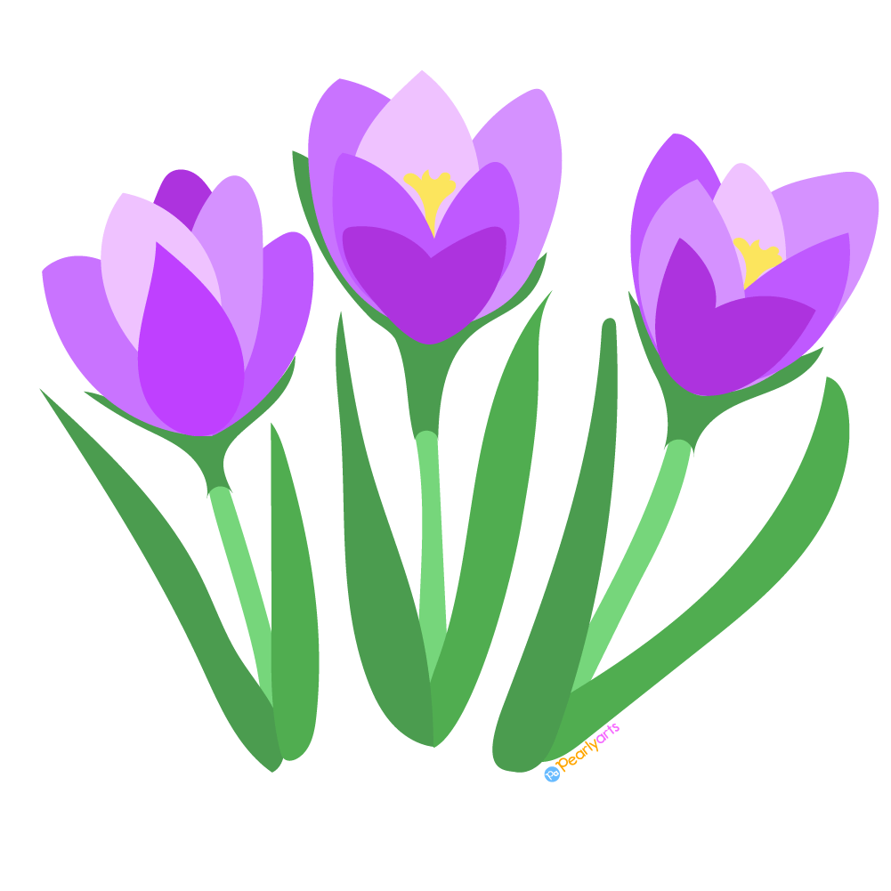 FREE Purple Crocus Clipart Royalty Free Pearly Arts Clip Art Library