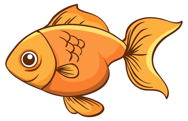 Simple And Cute Fish Clip Art Illustration Stock Illustration