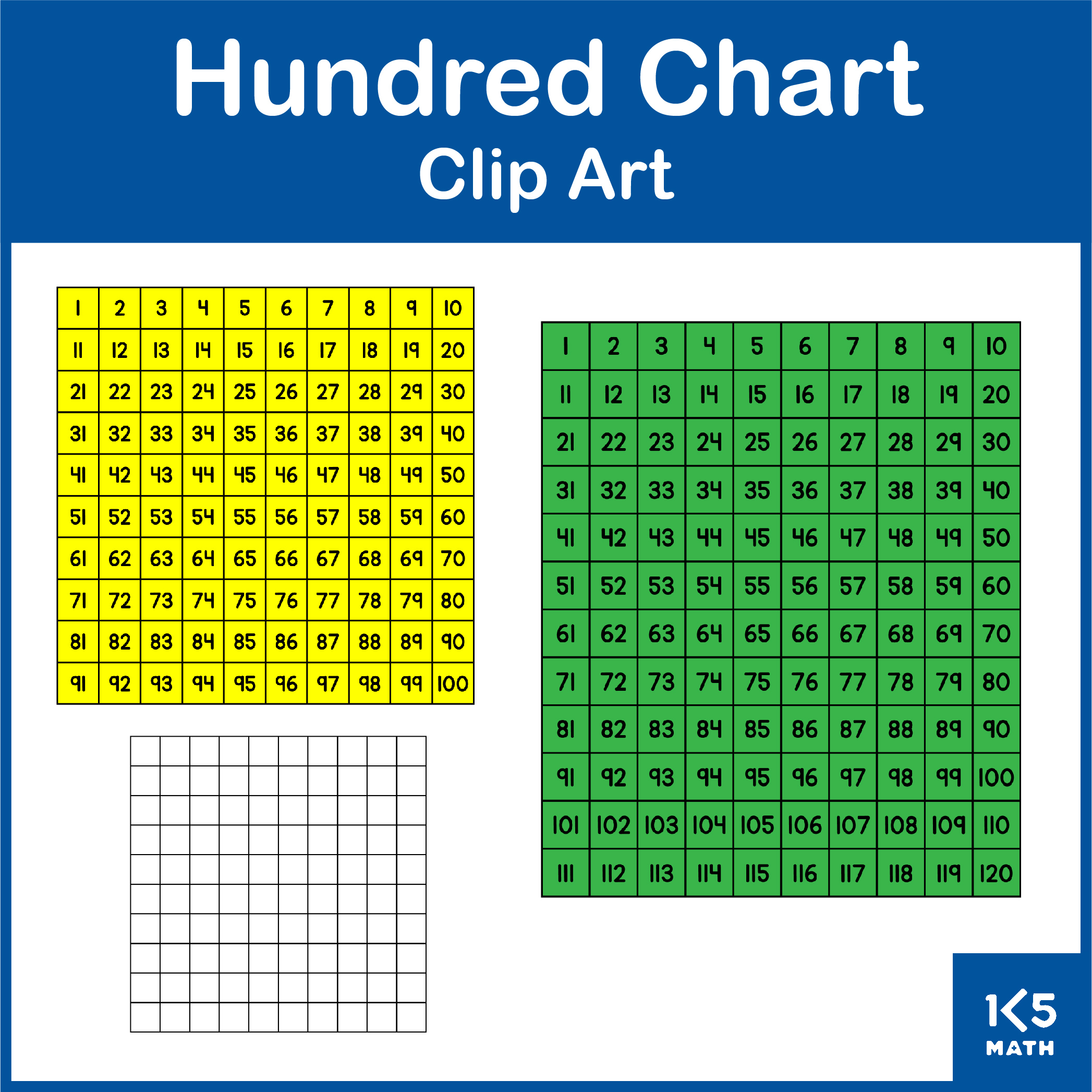 Hundred Charts Clip Art Clip Art Library