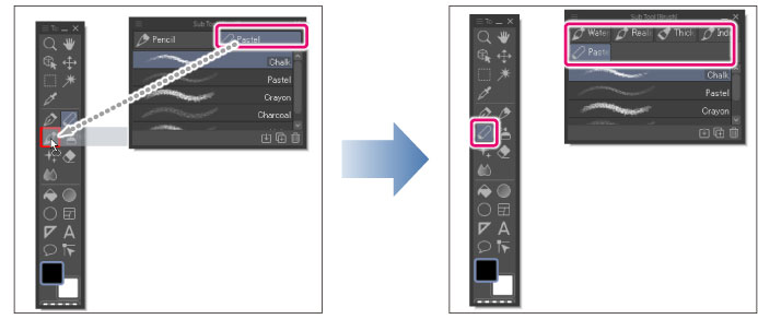 Clip Studio Paint Instruction Manual Customizing The Sub Tool