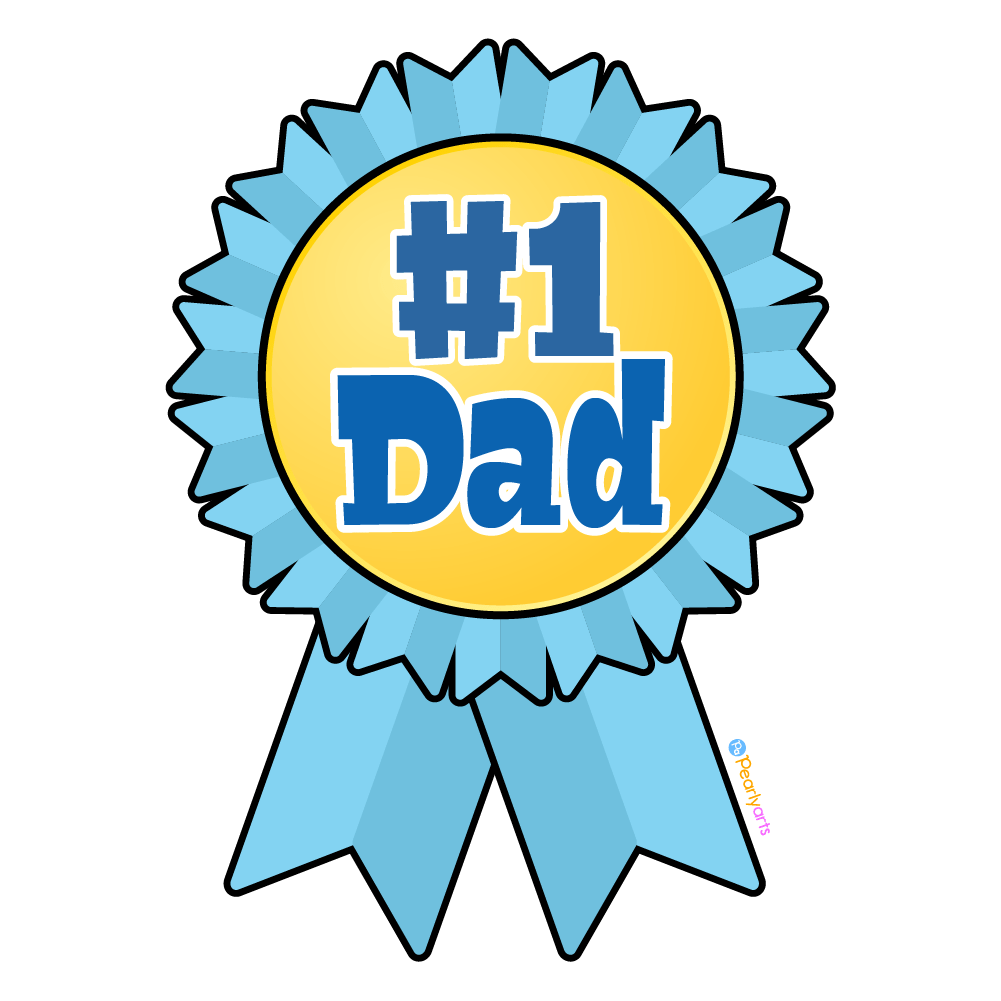 FREE Number One Dad Clipart for Fathers Day | Pearly Arts - Clip Art ...