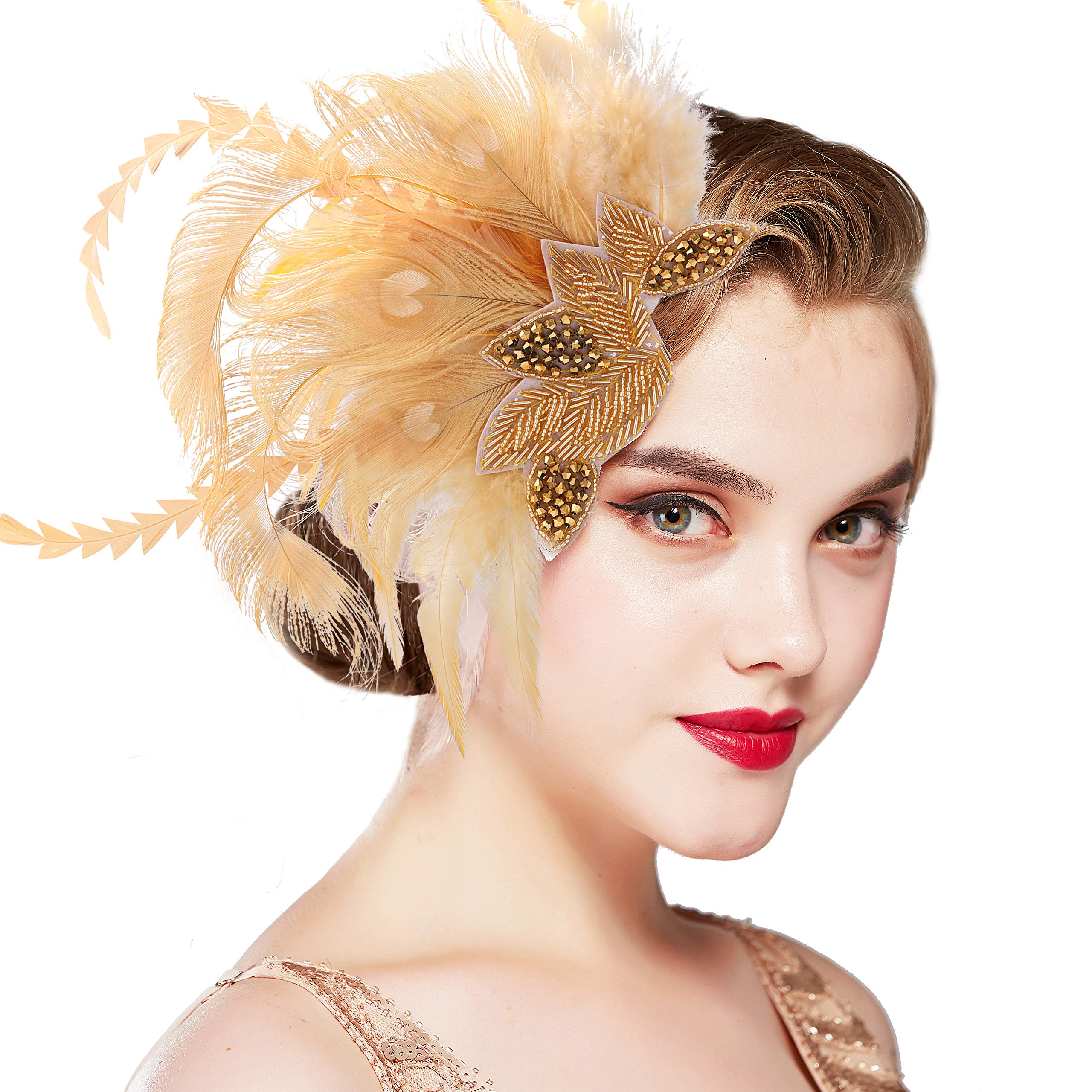 Buy BABEYOND 1920s Flapper Hair Clip 20s Great Gatsby Headpiece ...