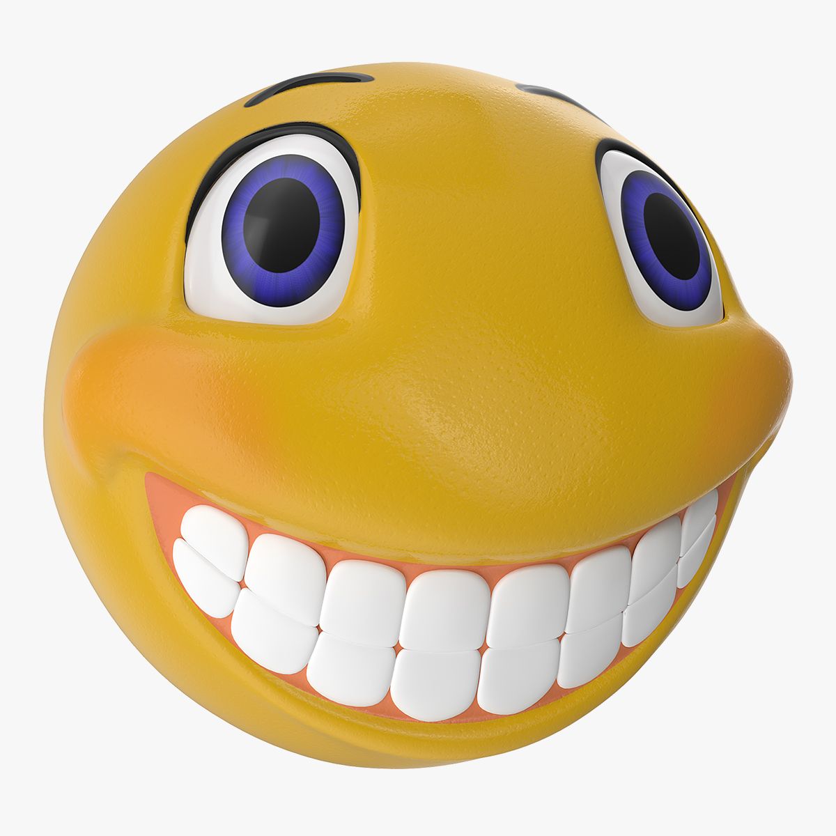 Smiley Face 3D Model 3D Model $19 - .3ds .c4d .fbx .ma .obj .max ...