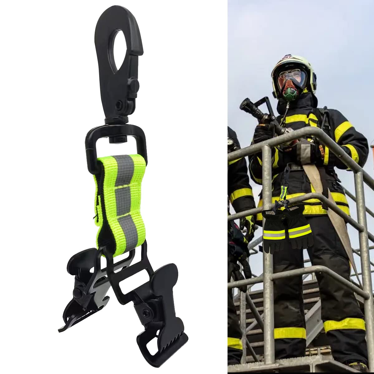 JOIMAR Fire brigade glove clip, glove clips, glove holder belt ...