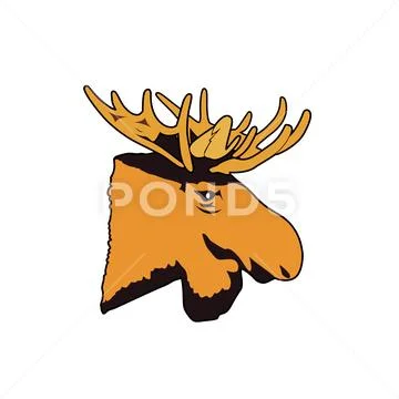 Free clip a moose face, Download Free clip a moose face png images ...