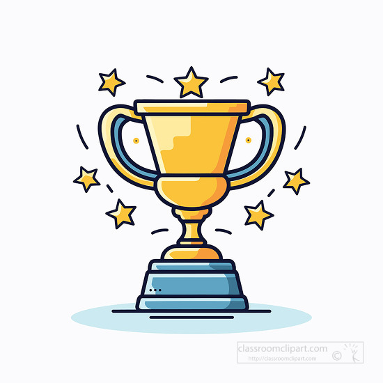 Achievements and Awards Clipart-achievement trophy surrounded by ...