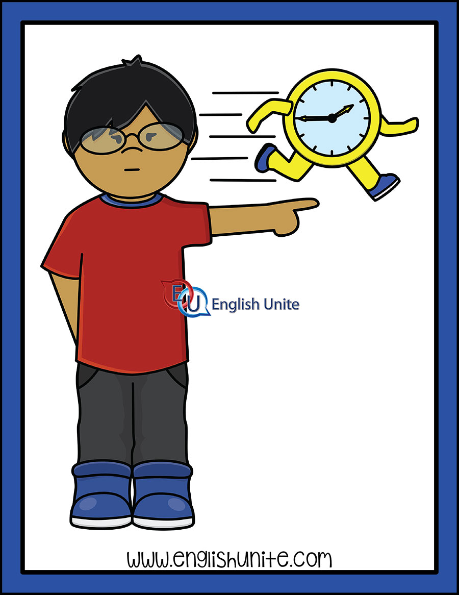 English Unite - Grammar Adverb - Quickly - Clip Art Library