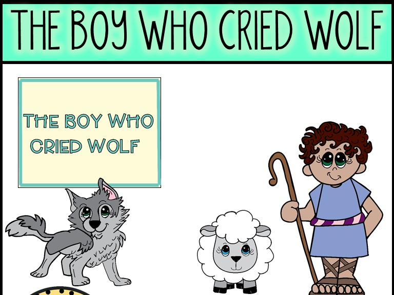 The Boy Who Cried Wolf (Aesops Fable) Clip Art | Teaching Resources ...