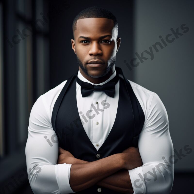 Digital Ai Artwork Melanin Model | Clip Art Black Male Fashionista ...