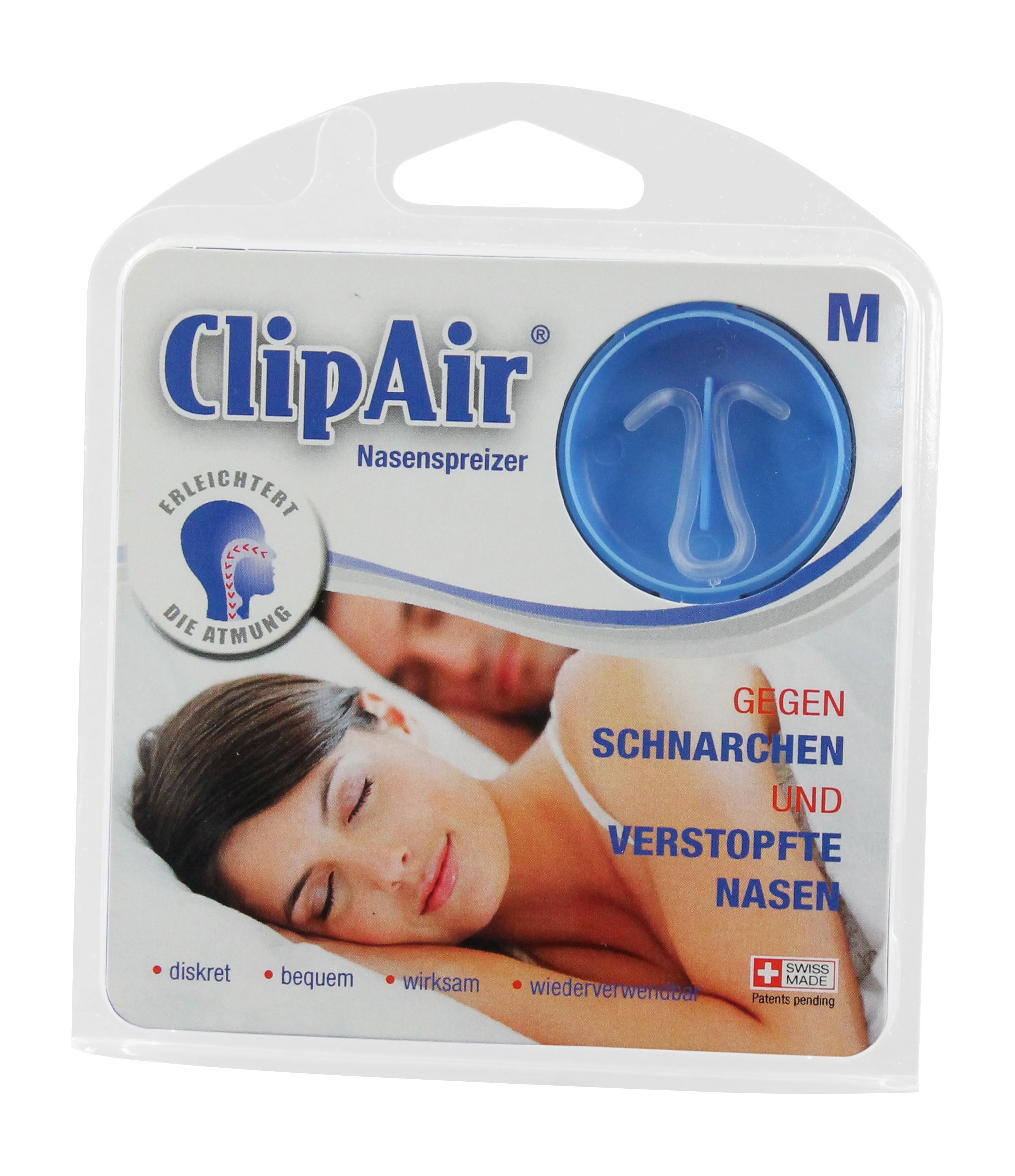 Clip Air - Medium - Clipair nasal dilators to relieve snoring and nasal ...