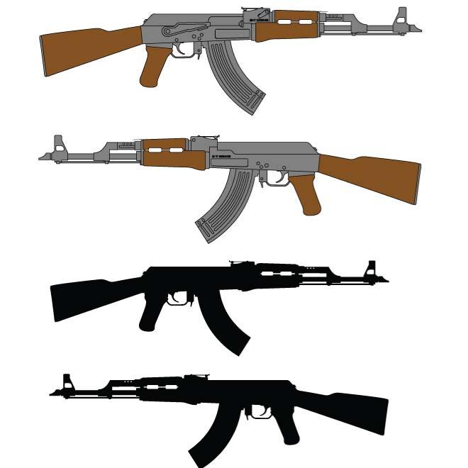 Ak47 crime hi-res stock photography and images - Alamy - Clip Art Library