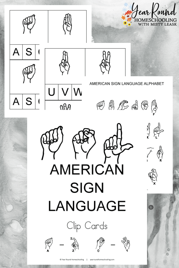 American Sign Language Alphabet Clip Art Hand Signs- ASL | Asl ...