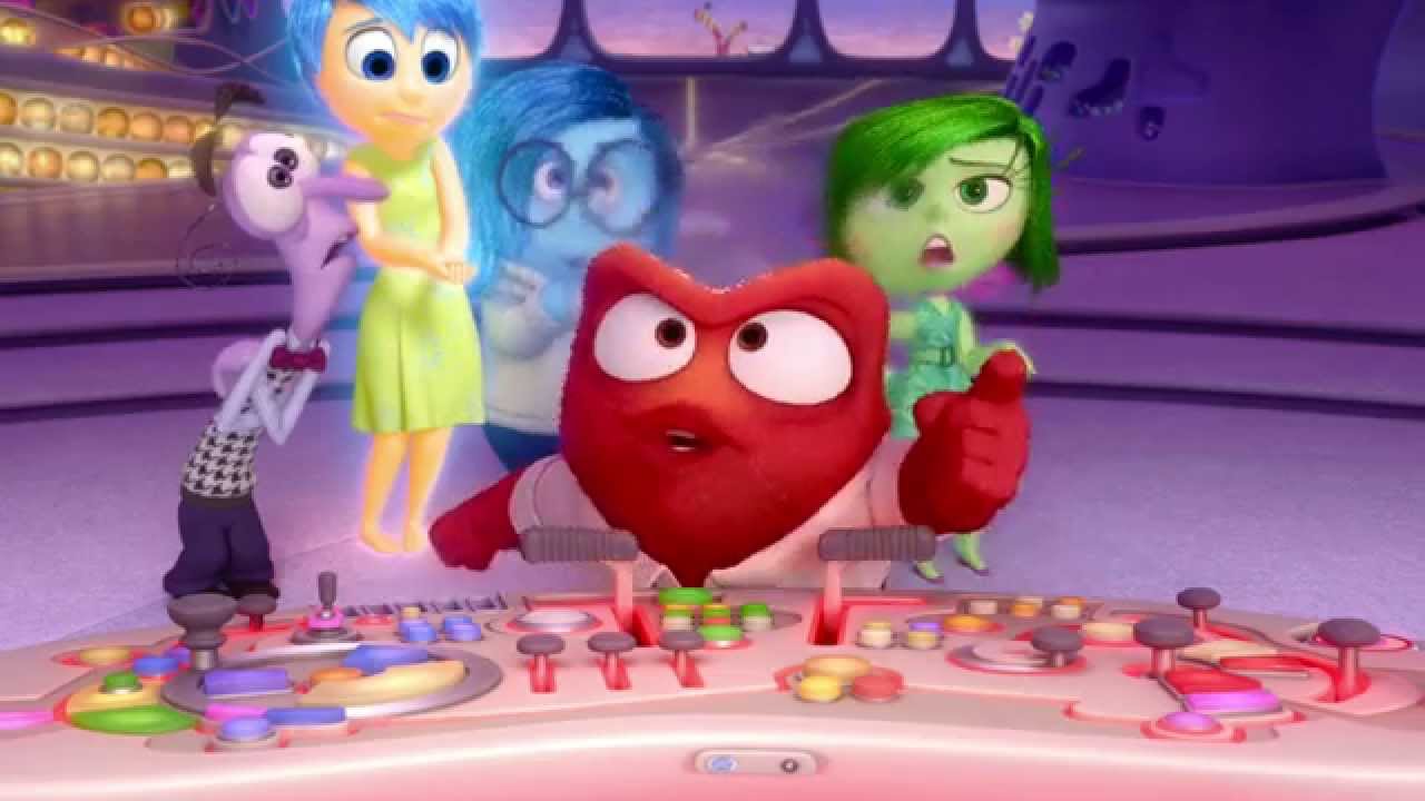 INSIDE OUT FUNNY SCENE - DISNEY PIXAR - FEAR, DISGUST & ANGER TAKE ...