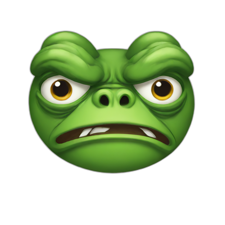 Angry pepe | AI Emoji Generator - Clip Art Library