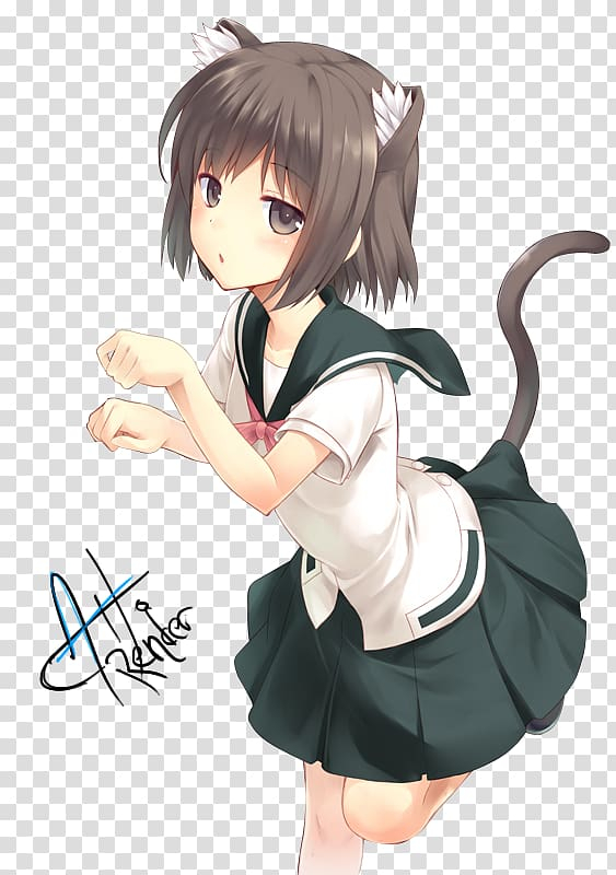 Free clip anime cat girl, Download Free clip anime cat girl png images ...