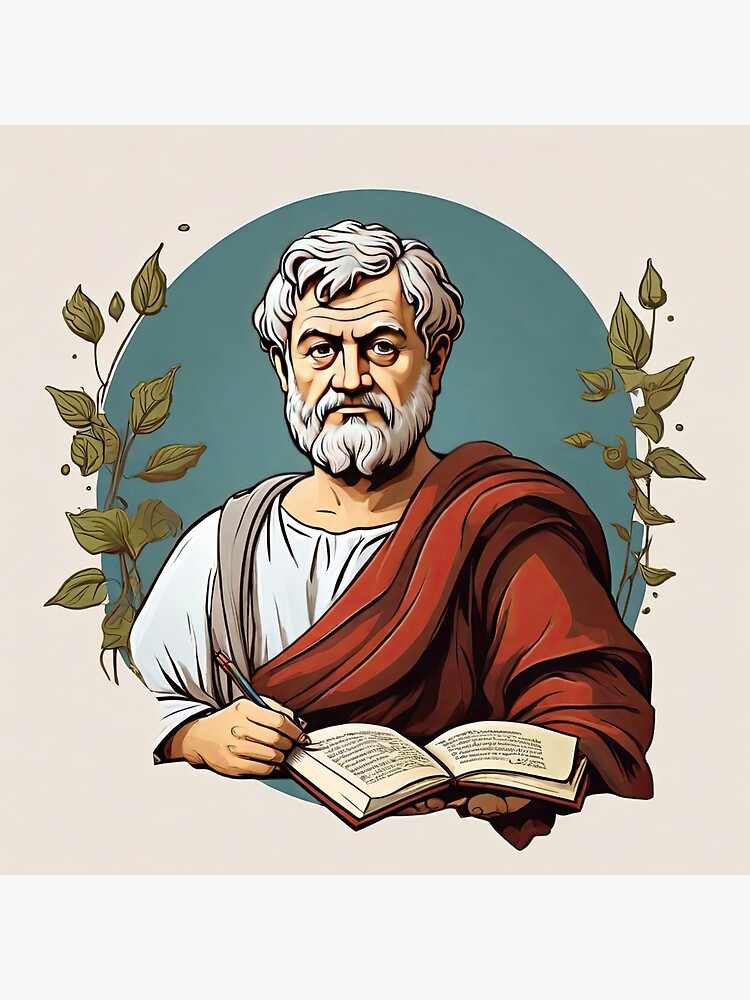 Aristotle Philosopher Art Print, Zoology and Math Decor - Clip Art Library