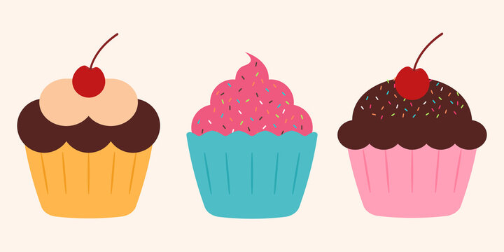 Cupcake Clipart Images – Browse 33,849 Stock Photos, Vectors, and ...