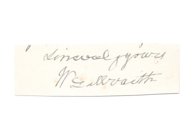 William Galbraith (1837-1906) Signed Clip /Autographed Adjutant ...