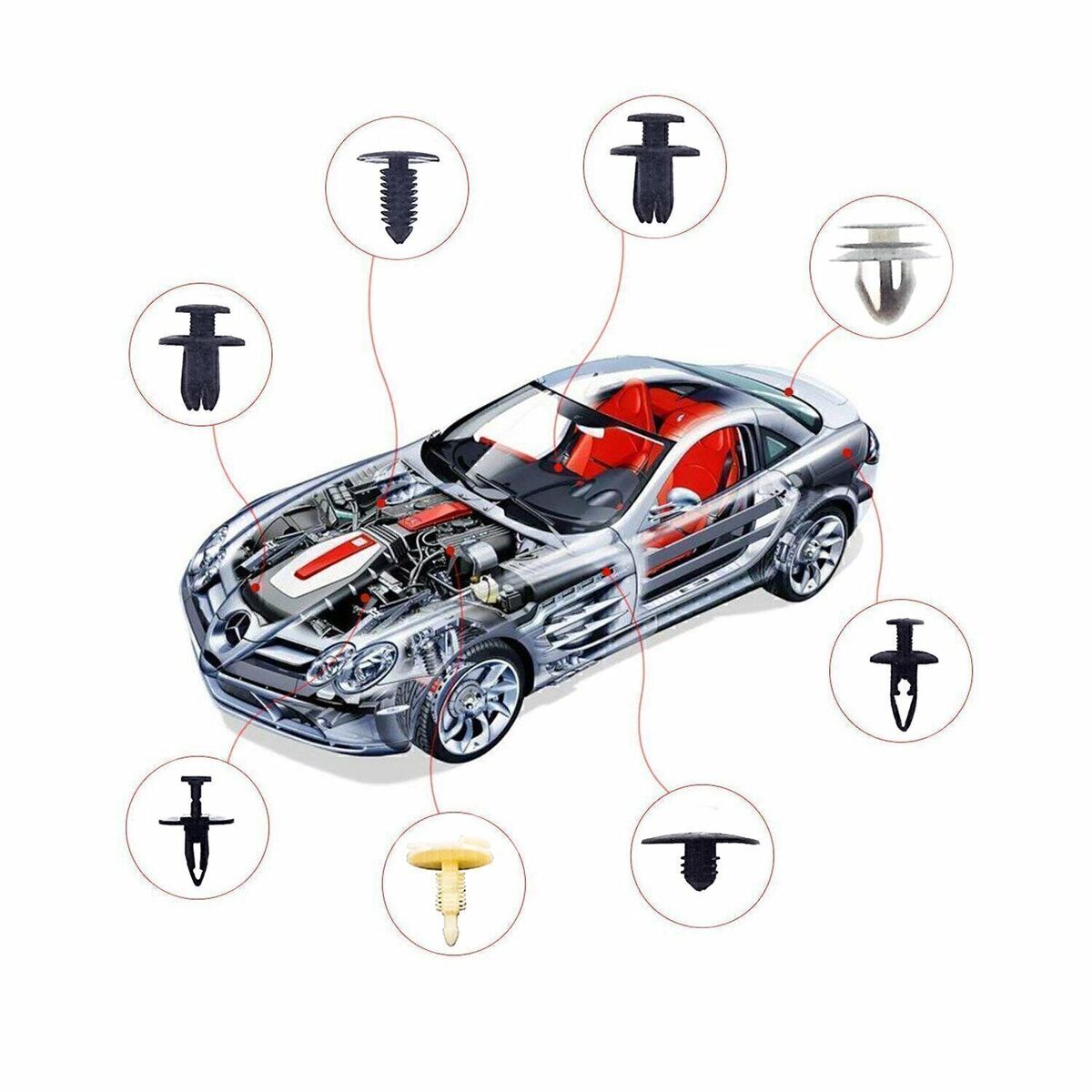 St Ck Auto T Rverkleidung Clips Befestigungsclips Universal