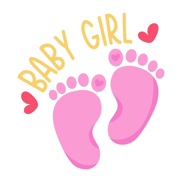 Free clip baby girl footprint, Download Free clip baby girl footprint ...