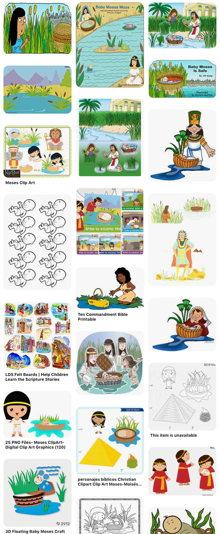 Free clip baby moses, Download Free clip baby moses png images, Free ...