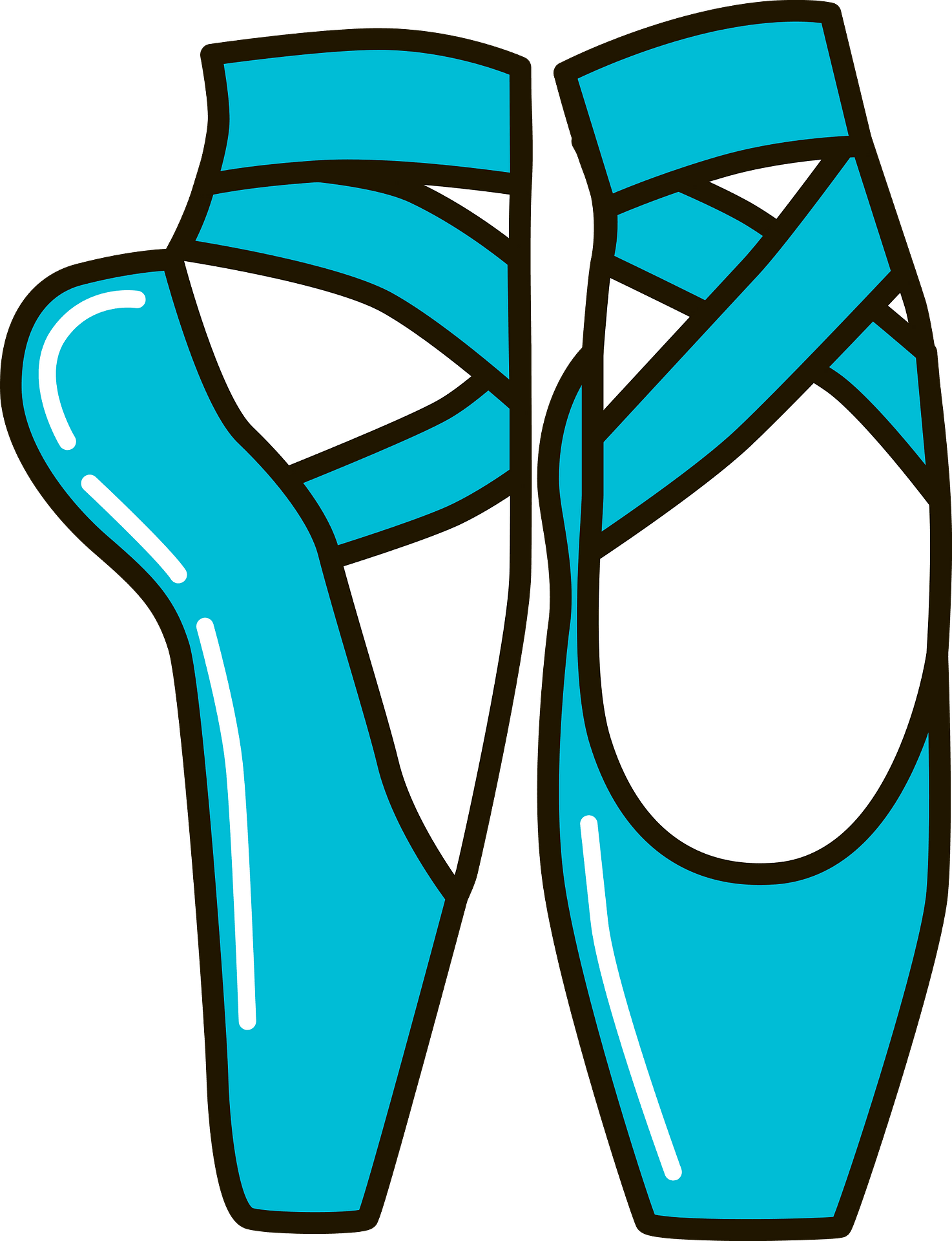 pointe shoes clip art