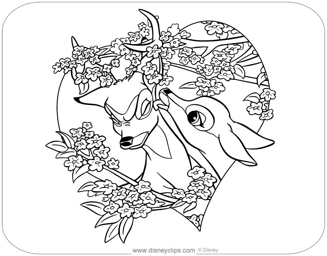 Free Clip Bambi Colouring, Download Free Clip Bambi Colouring Png ...