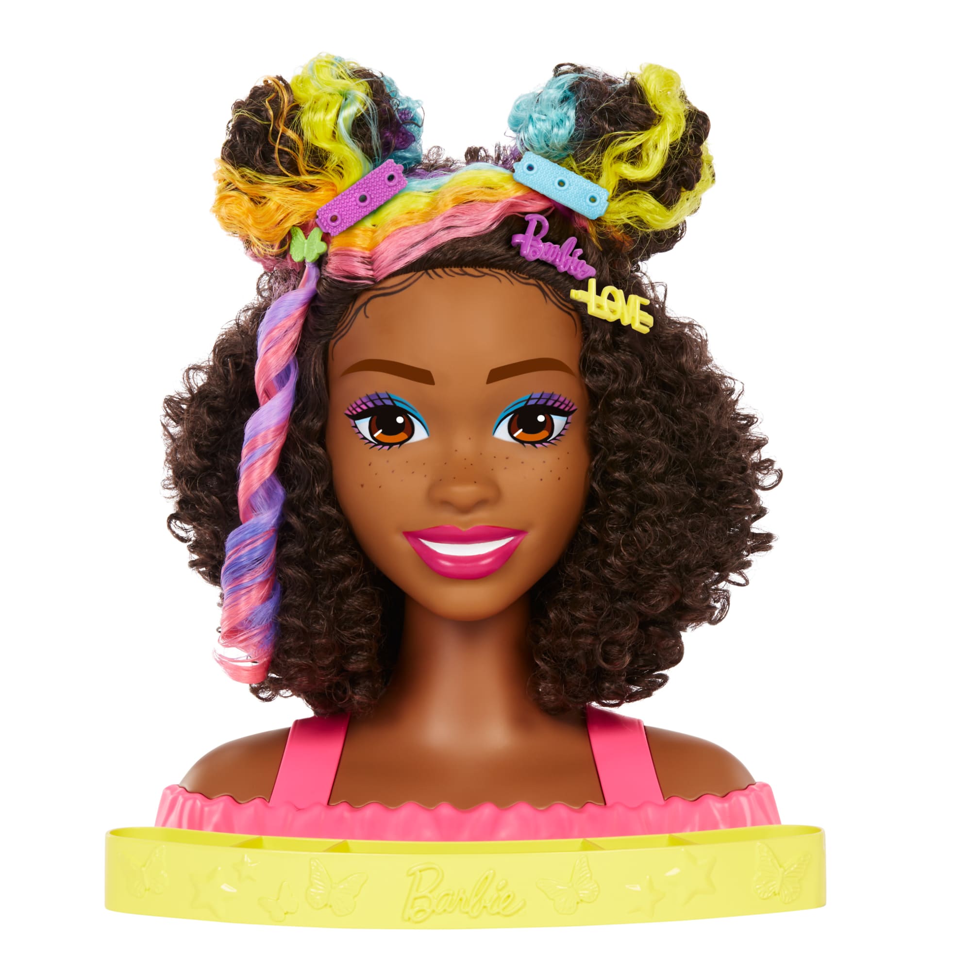 Barbie Deluxe Styling Head With Color Reveal Accessories And Curly ...