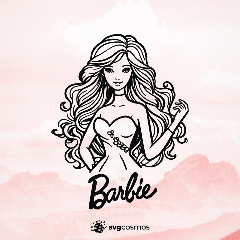 Barbie Roller Skate Svg, Barbie Svg, Barbie Girl Svg, Barbie Doll Svg ...