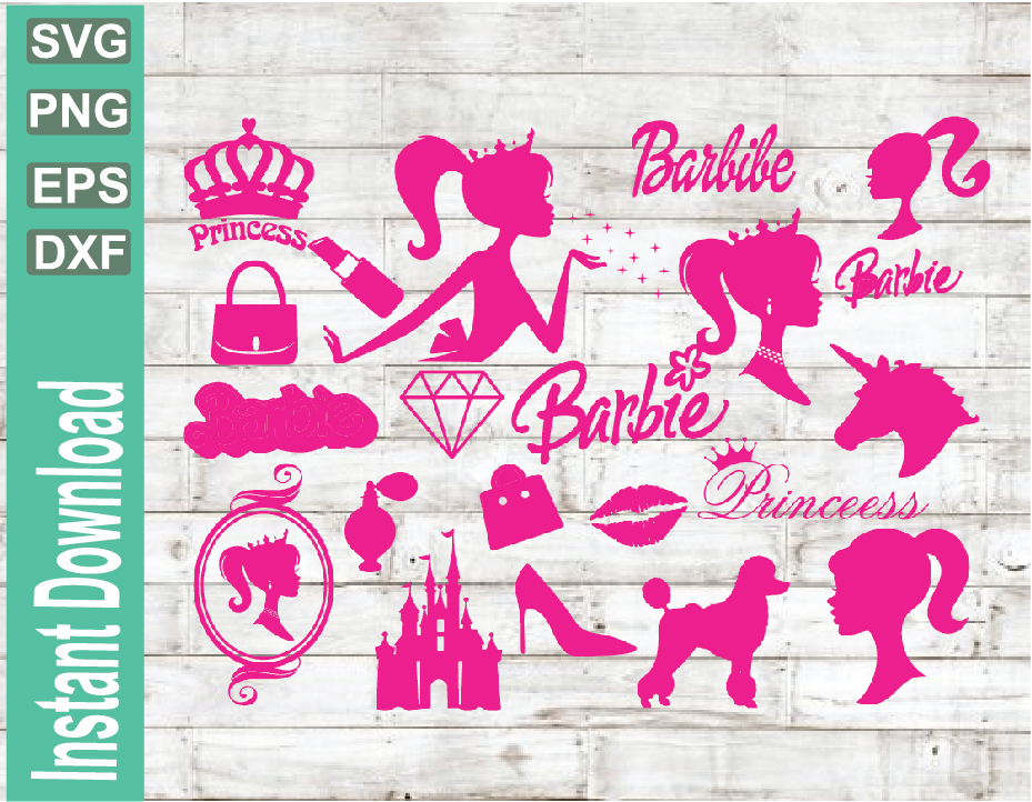 Barbie Svg Cutting File Bundle, Barbie Ken Printable Cut File Clipart ...