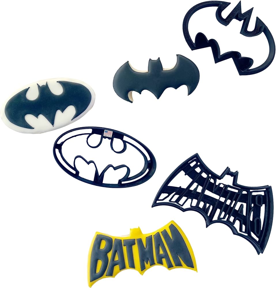 3 x Superheroes Inspired By/Compatible with Batman Logo, Bat Signal and ...