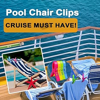 Amazon.com: 8 Pack Beach Towel Clips Chair Clips Towel Holder for ...