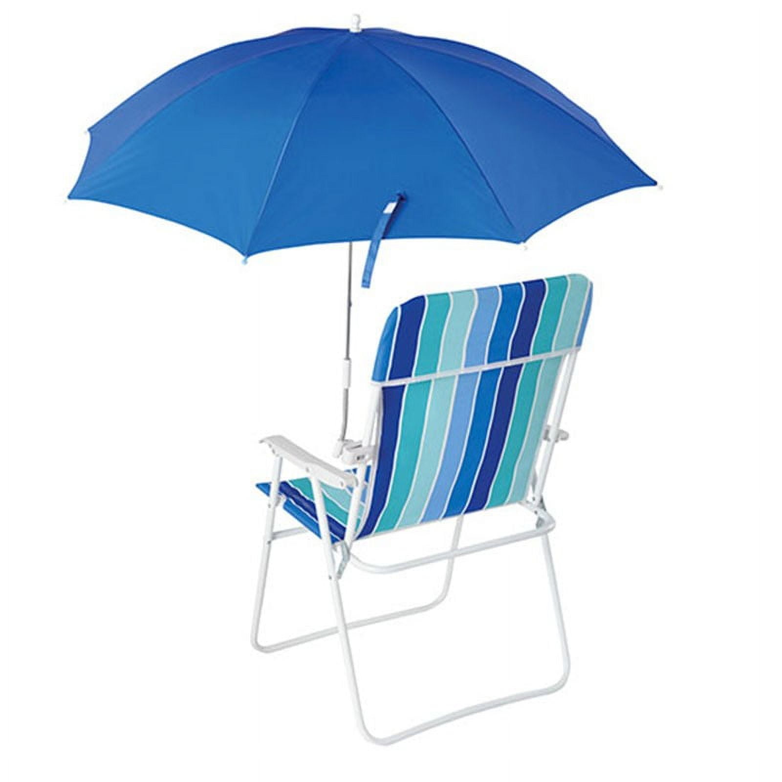 Mainstays Clamp on Umbrella Clip on Beach Chair Umbrella, Blue ...