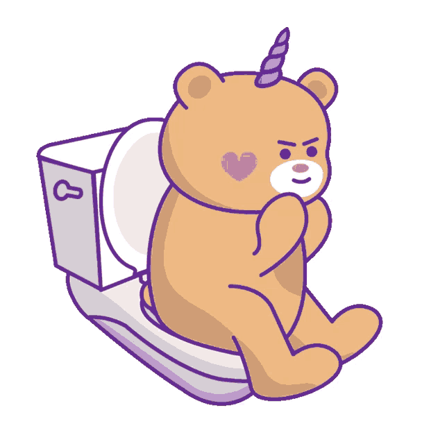 Bear Poop Sticker - Bear Poop Toilet - Discover & Share GIFs - Clip Art ...