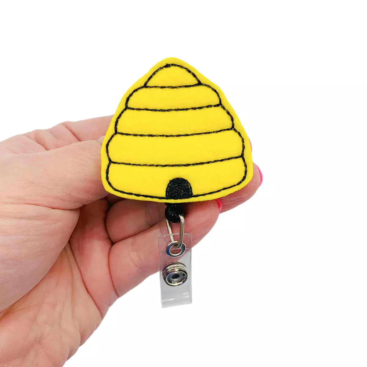 Beehive Badge Reel Bumble Bee ID Holder Insect Name Tag Clip ... - Clip ...