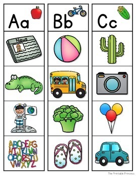 Beginning Sounds Clip Cards - The Printable Princess - Clip Art Library