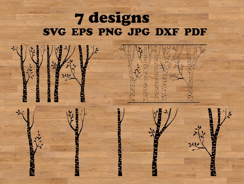 Birch Tree Svg | treesvg.com - Clip Art Library