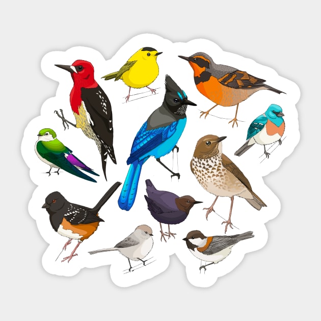 Bird Bundle Stickers Printable, Printable Stickers, Sticker Png ...