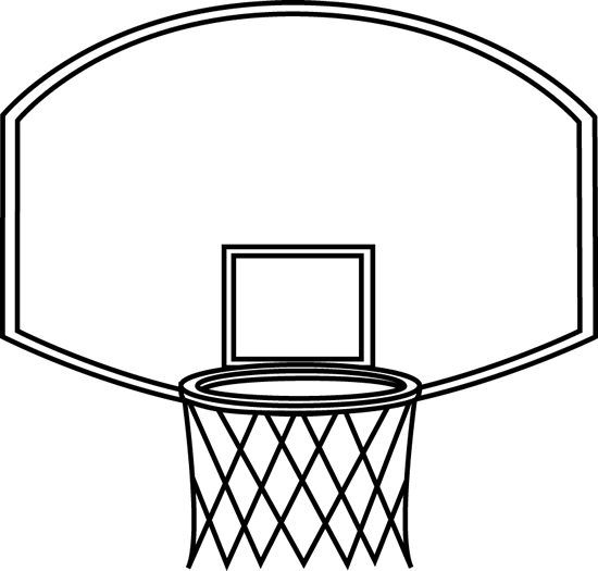 Free clip black and white basketball hoop, Download Free clip black and