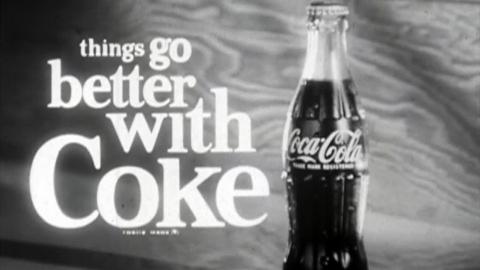 Coca-Cola commercial, black and white television version, 1965 ...