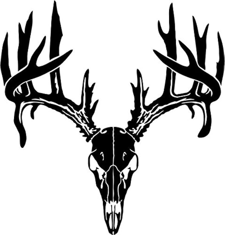 Free clip black and white deer skull, Download Free clip black and ...