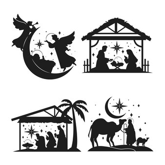 Free clip black and white nativity, Download Free clip black and white ...