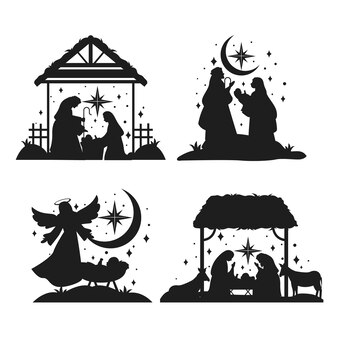 Free clip black and white nativity, Download Free clip black and white ...