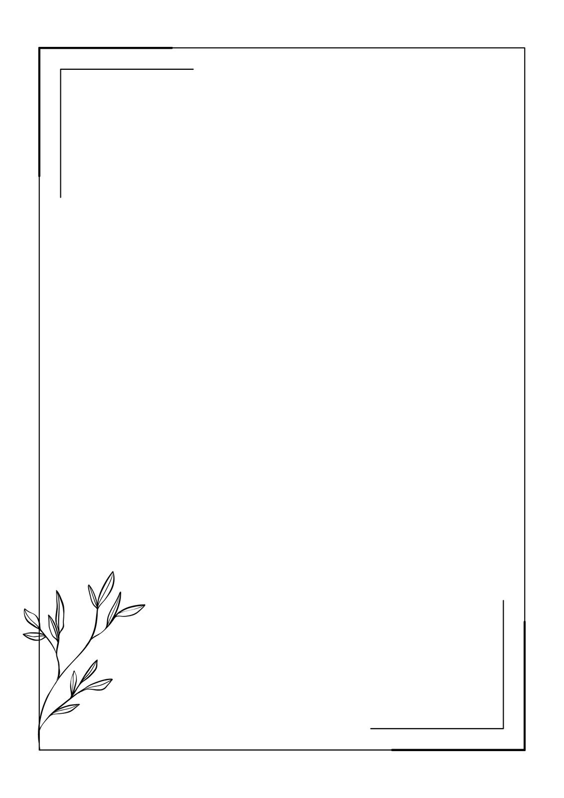 Free printable page border templates you can customize | Canva - Clip ...