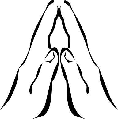 Free clip black and white praying hands, Download Free clip black and ...