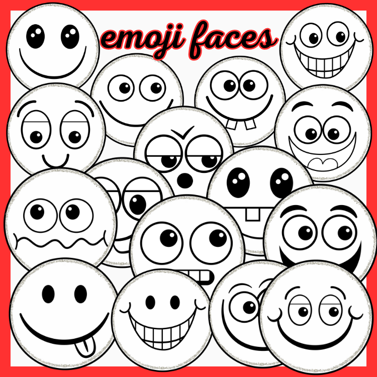 Emoji Clipart Faces Smiley Face Clipart /For Personal And ... - Clip ...